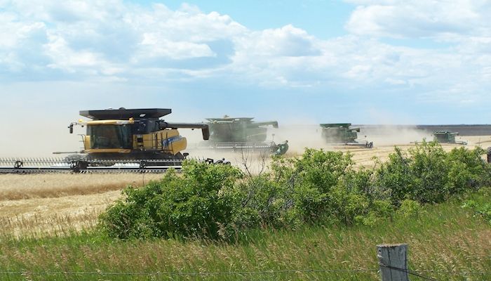 Farm Bureau Cares Trailer is used to serve volunteers harvesting for injured farmer
