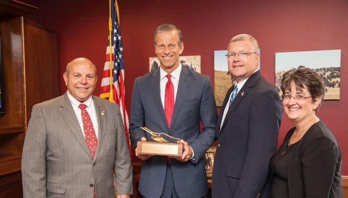 Sen. Thune is honored with "Golden Plow" award from American Farm Bureau