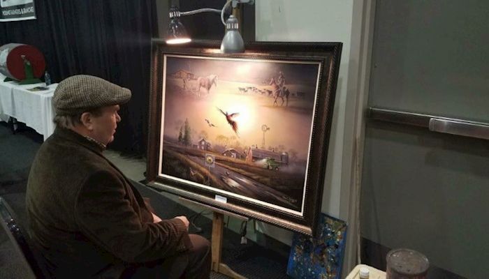 John Green Creates Exclusive Painting for South Dakota Farm Bureau