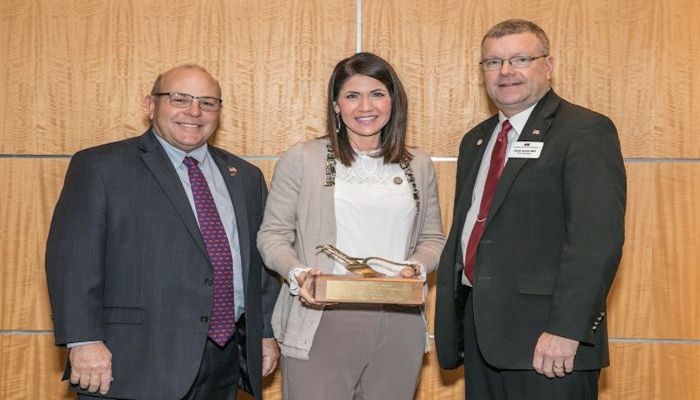 Rep. Noem Honored with Farm Bureau Golden Plow Award